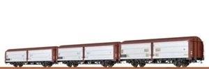 Brawa 48954 Schiebewandwagen Hbis297 und Hbis299 der ÖBB, 3er-Set - Imagen 1 de 6