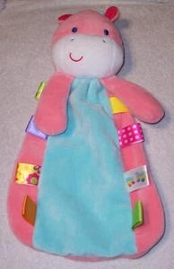 Taggies Pink Giraffe Cow Lovey Security Blanket Rattle Plush Baby Toy Soft 2015 - Picture 1 of 2
