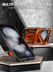 Poetic Spartan Case For Samsung Galaxy Z Flip 5 Kickstand Hybrid Cover Orange - Zdjęcie 1 z 5