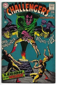 Challengers of the Unknown #62 SILVER AGE DC COMIC BOOK Superhero - Monster 1968 - Picture 1 of 2