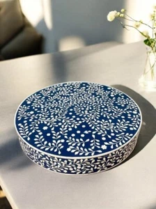 30" Luxury Bone Inlay Coffee Table Stylish Handcrafted Furniture for Modern Home - Picture 1 of 11