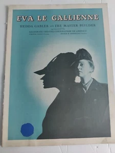 Hedda Gabler and Master Builder Film Souvenir Program starring Eva Le Gallienne - Picture 1 of 4
