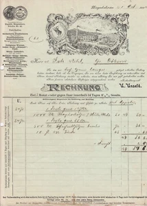 Alt-Deutschland Ziegenhals/Schlesien - Original-Rechnung vom 21. Okt. 1902 - Bild 1 von 1