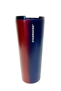 Starbucks Watermelon Blue Ombre Gradient Stainless Steel Tumbler 16 OZ Thermos - Picture 1 of 7