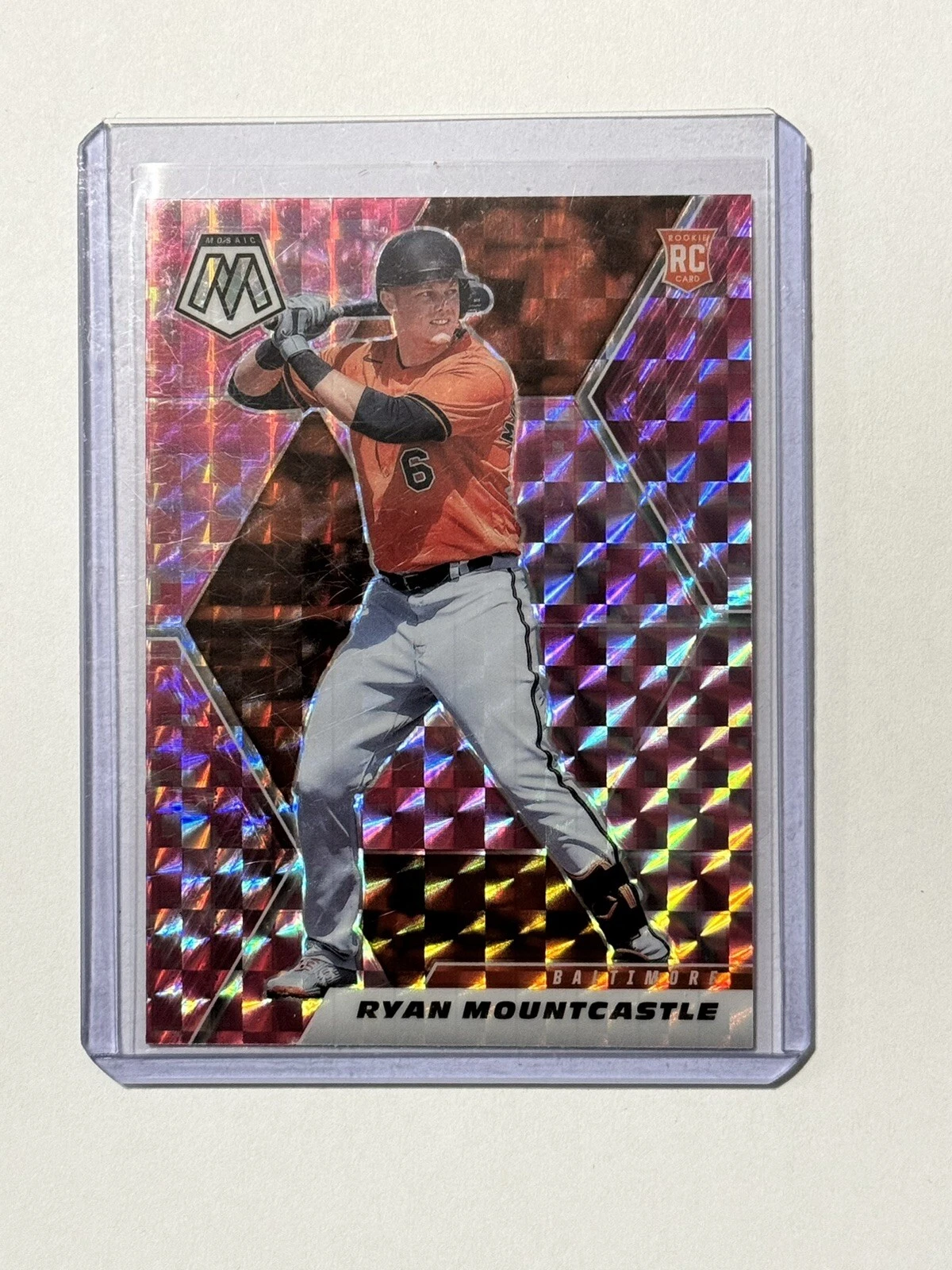 Ryan Mountcastle 2021 Panini Mosaic Pink Prizm #245 Rookie Orioles RC-NM-MT