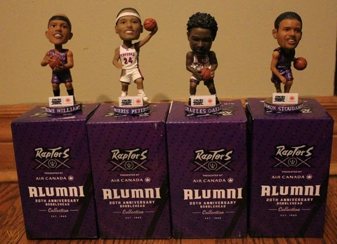 TORONTO RAPTORS 20TH ANNIVERSARY BOBBLEHEAD, STOUDAMIRE, MO PETE, JYD Cover