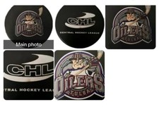 TULSA OILERS CENTRAL HOCKEY LEAGUE CHL LINDSAY OFFICIAL GAME PUCK MADE IN CANADA