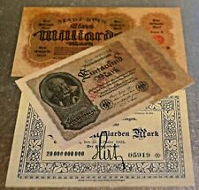 1923  German Banknotes - inflation