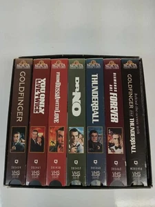 Deluxe Edition Bond 007 Gift Set James Bond 7 VHS Box set used tested 1995 MGM - Picture 1 of 21