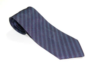 Men's TODAY'S MAN Silk Tie Necktie BLUE OP ART Victor Vasarely MADE IN ITALY - Picture 1 of 3