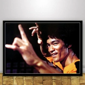 LEINWAND BILDER Bruce Lee 50X70 CM - Bild 1 von 4