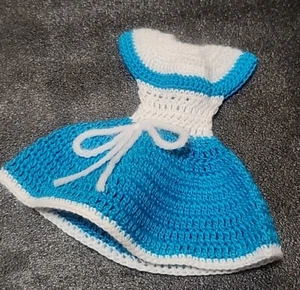 Vintage 1960's Hand Made Crochet NOS Knit Summer Barbie Doll Dress U Pick Color - Picture 1 of 4
