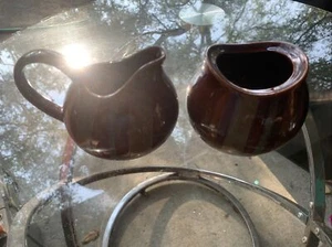 Sango-Avanti-Brown -4722-cream And Sugar Bowls - Picture 1 of 4
