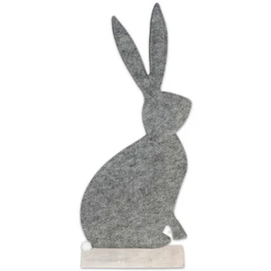 Lapin En Felt Debout Sur Pieds en Bois Objets Décoratifs Osterdeko 25x7x62cm - Bild 1 von 1