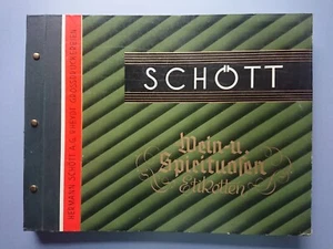 alter Hermann Schött Katalog Musterkatalog Weinetiketten Schnapsetiketten 1930er - Bild 1 von 24