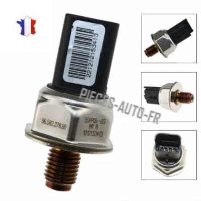Capteur Pression Carburant pour Citroen Peugeot 407 Expert 1.6 HDI 9658227880 - Photo 1/3