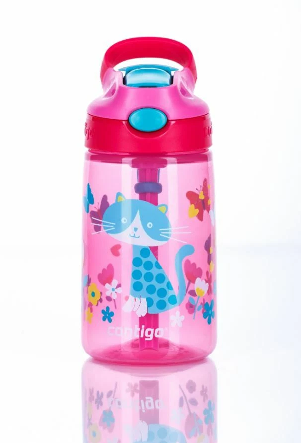 Garrafa de água e esportes Contigo Gizmo Flip 420 ml para crianças ao ar livre em movimento - Imagem 1 de 1
