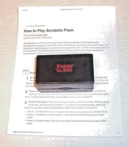 (1147)   Hasbro-  Scrabble Flash Electronic Spelling Word Game - Picture 1 of 6