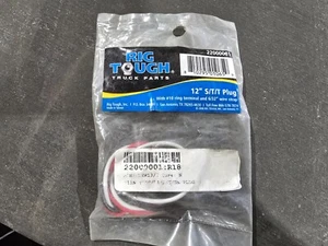 Rig Tough 3-Pin Wire Terminal Truck Parts 12” S/T/T Plug 22000001 - Picture 1 of 2