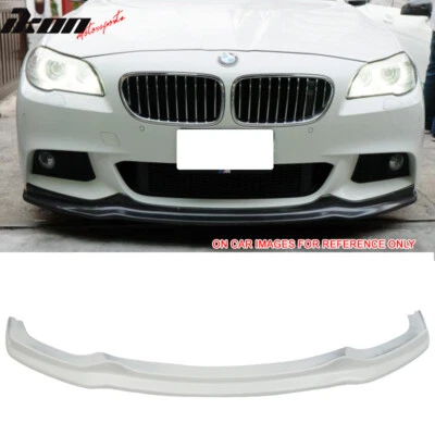 Fits 11-16 F10 AK Style Front Bumper Lip Painted White III #300 Foto 1 de 4