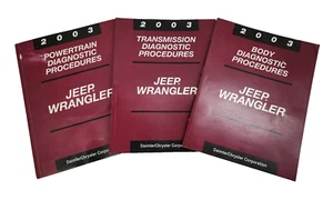 Jeep Wrangler 2003 procedimientos de diagnóstico conjunto de 3 tren motriz, transmisión, carrocería - Imagen 1 de 8