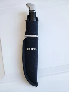 Buck 119T large hunting knife, sheath 5 3/4 in. blade never used,  10  1/4  in.  - Picture 1 of 3