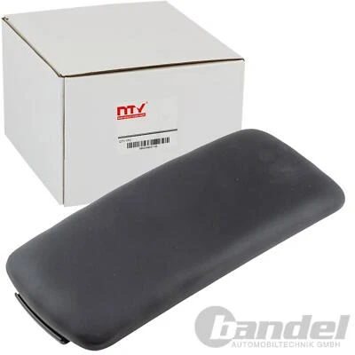 Accoudoir Central Couvercle Noir Cuir Convient pour Audi A1 8X + Arrière Sportif - Photo 1/3