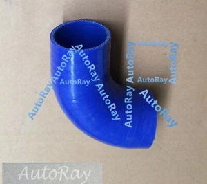 Brand New Silicone 90 Degree Elbow 64mm 2.5'' Intercooler Turbo Hose Blue Pipe - Bild 1 von 6