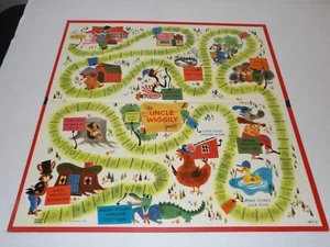 Vintage Uncle Wiggily 1961 Parker Brothers-Game Board Only 4817-X Uncle Wiggly - Picture 1 of 2