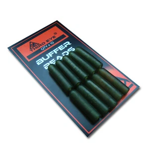 THIRD EYE CARP FISHING 25mm TRANSLUCENT RUBBER BUFFER BEADS FOR CHOD RIGS - Picture 1 of 3