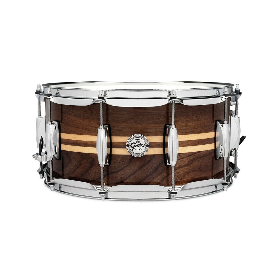 Gretsch S1-6514W-MI 6.5x14inch Walnut Snare Drum w/Maple Inlay - Image 1 of 1