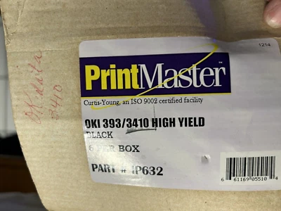 Printmaster For Okidata 2410 Dot Matrix Old Stock Printer Ribbons Black 4 Lot - Image 1 of 4