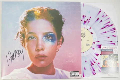 Halsey Signed Maniac LP Color Vinyl Record Album + JSA COA Cover