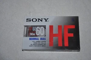 Cintas de casete de audio en blanco sesgo normal Sony HF alta fidelidad 60 min nuevas selladas - Imagen 1 de 3