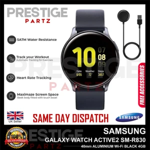Samsung Galaxy Watch Active2 SM-R830 Smartwatch 40mm WLAN SCHWARZ Grade A+CHARGR - Bild 1 von 4