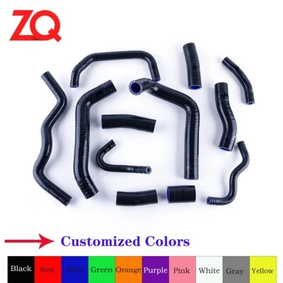 For 2004-2007 Honda CBR 1000 RR Fireblade Silicone Radiator Coolant Black Hose - Imagem 1 de 4