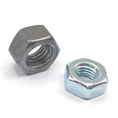 MARKENLOS Mutter Zollgewinde UNC UNF 1/4" - 1 3/4" Zoll Stahl blank verzinkt - alle Größen