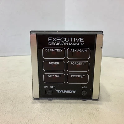 De colección Tandy Radio Shack Ejecutivo Tomador de Decisiones Escritorio Electrónico 3" x 3" Foto 1 de 4