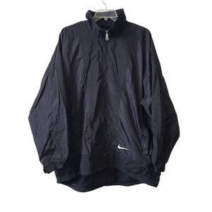 Vintage Nike Mens Black Windbreaker Jacket 90s Y2K Retro Sports Basketball - Picture 1 of 14
