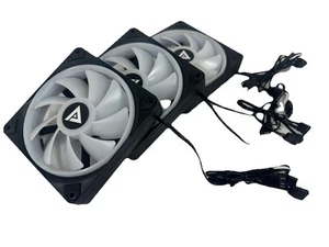 3 Pack - ZHANYU LED Computer Case PC Cooling Fan RGB Quiet PWM 4Pin 12V 120mm - Afbeelding 1 van 4