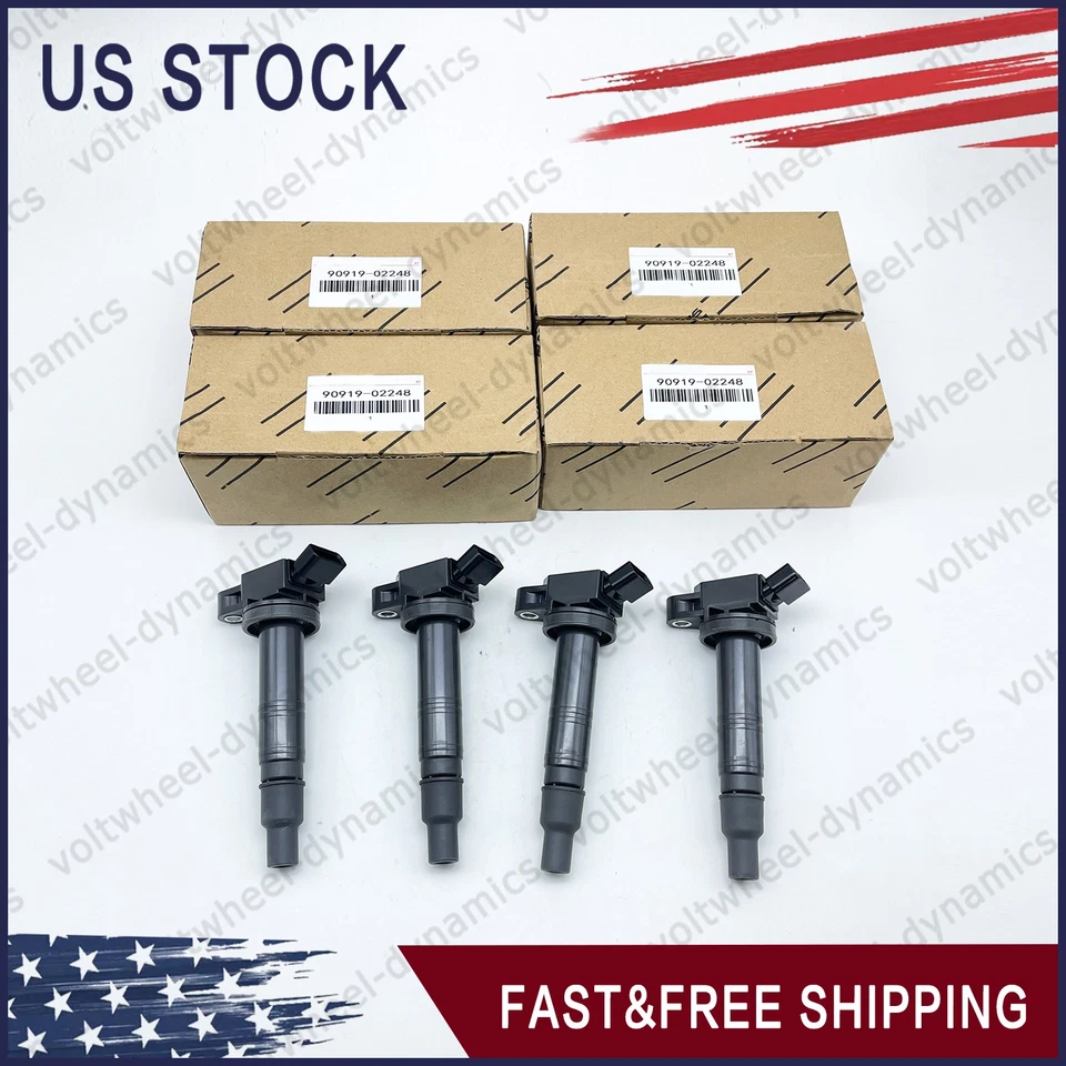 6PCS DENSO 90919-02248 UF495 Ignition Coils for 2003-2009 Toyota 4Runner 4.0L V6 - Image 1 of 4