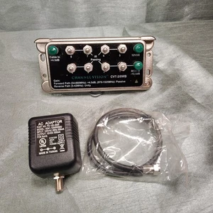 NEW Channel Vision CVT-2/8WB 2x8 Amplified Splitter CATV Cable TV w/ PS - Picture 1 of 4