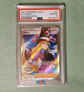 Avery (Full Art) 187/198 Swsh06: Sword & Shield - Chilling Reign Holo - PSA 10 - Picture 1 of 2