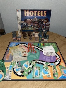 Vintage 1987 Milton Bradley MB HOTELS Real Estate Board Game Mostly Complete - Picture 1 of 24