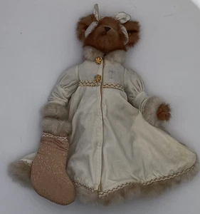 Selten! Lady Flurry Bearington Faux Nerz 16 Zoll Sammlerstück Bär 2007 #1741 - Bild 1 von 5