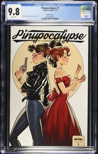 Pinupocalypse #1 Andrew Tarusov "Foxy & Roxy" Feature Cover (variante C) CGC 9.8 - Foto 1 di 2