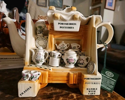 Portmeirion Botanic China Stall Teapot Paul Cardew Ltd Ed - Image 1 of 4
