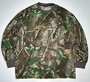 Vintage Ranger Realtree Hardwood Camo Long Sleeve Ringer T-Shirt XL - Picture 1 of 7