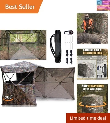 Persiana de caza de 360 grados Ultimate con tela impermeable y accesorios Foto 1 de 4