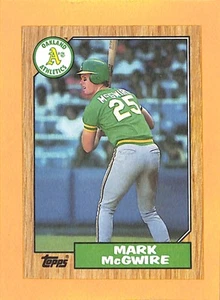 1987 Topps #366 Mark McGwire Oakland Athletics - Picture 1 of 2